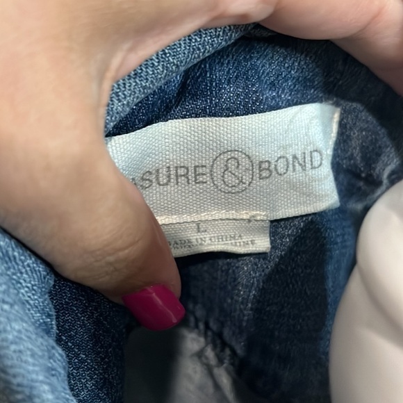 TREASURE & BOND distressed Light Wash jean jacket size Large - Picture 4 of 4